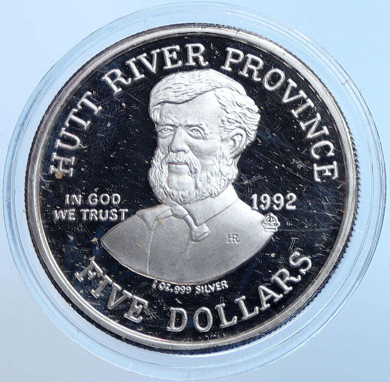 1992 Hutt River AUSTRALIA Harry Wright Baseball Dad Proof Silver $5 Coin i114640