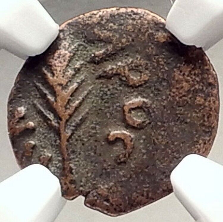 NERO Biblical JERUSALEM Roman Coin PORCIUS FESTUS St Paul Hend 1351 NGC i69605