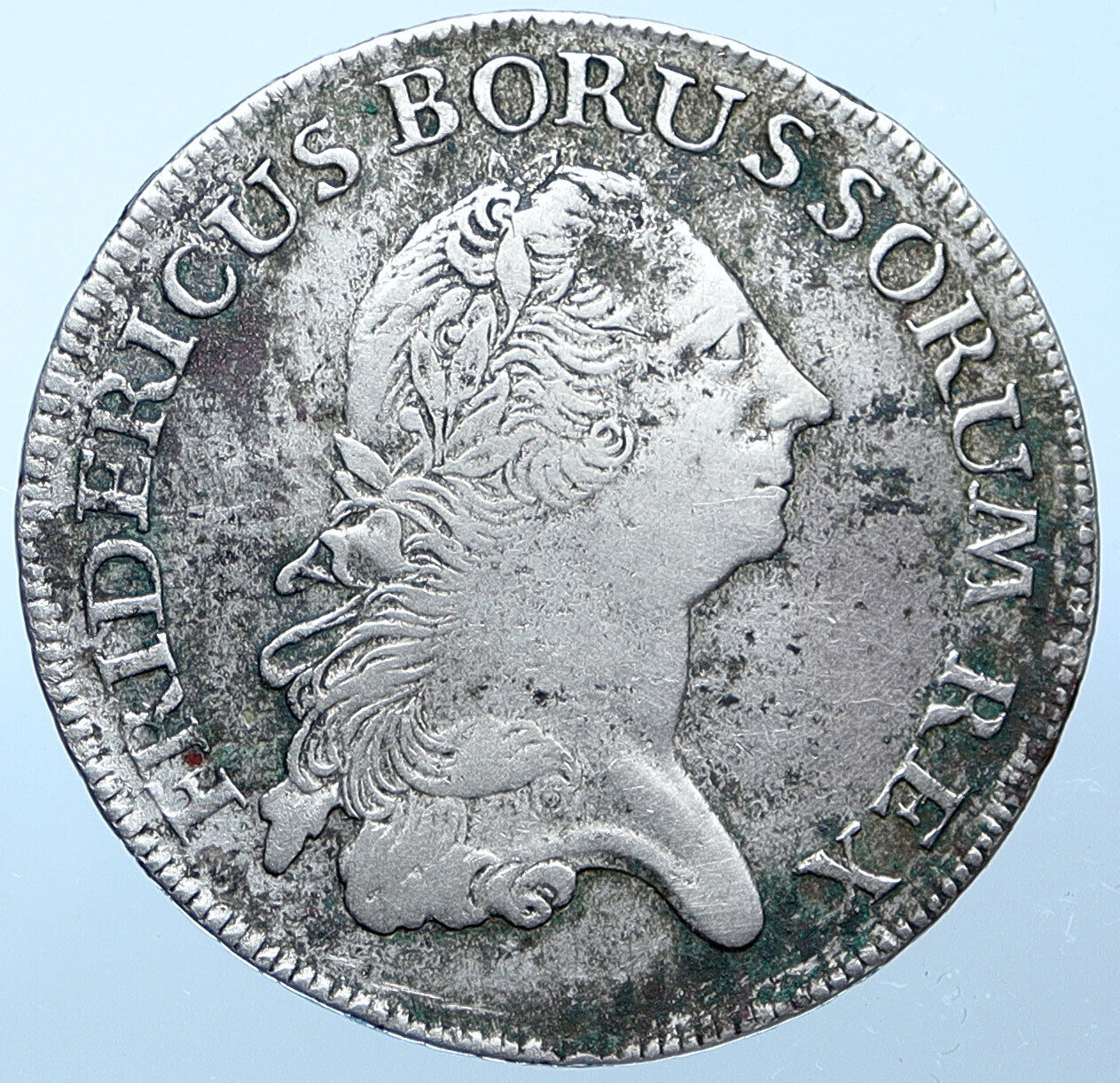1772 B German States PRUSSIA King Friedrich II Old Silver Thaler Coin i114919