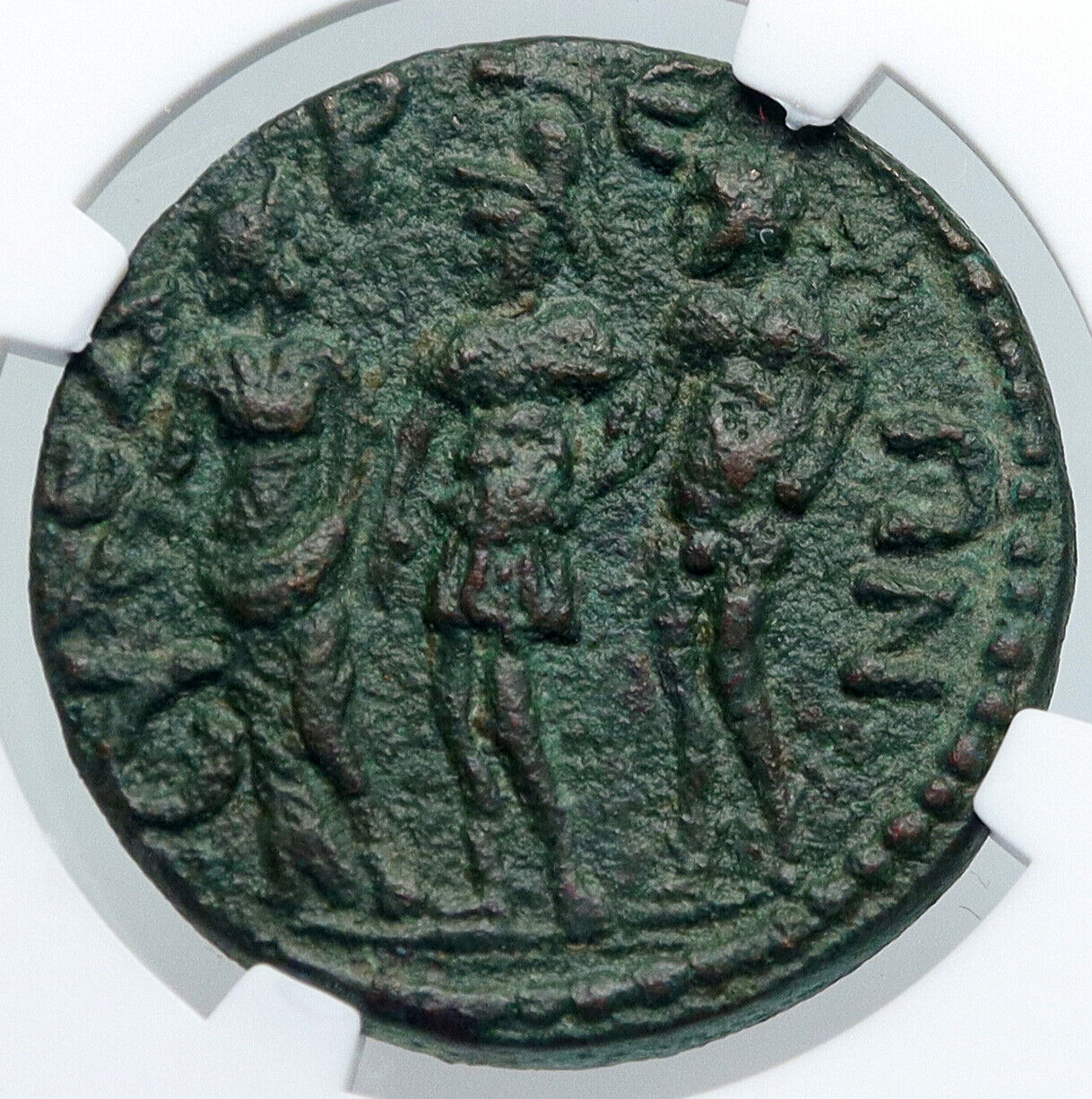 GALLIENUS Cicilia, Syedra 253AD Rome Ancient Roman Coin Ares & Dike NGC i90664