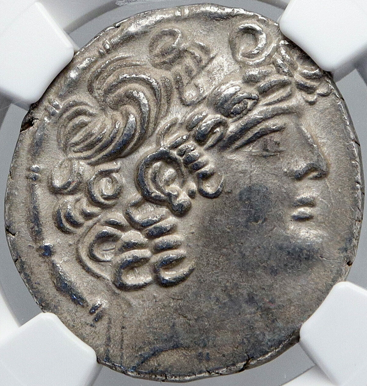 ANTIOCH Roman under EMPEROR LABIENUS Vintage ANCIENT OLD Silver Coin NGC i87726