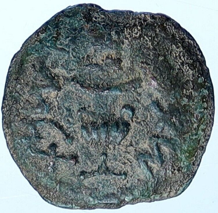 Authentic JEWISH WAR v ROMANS Yr 2 Historical JERUSALEM Coin Hendin 1360 i114297