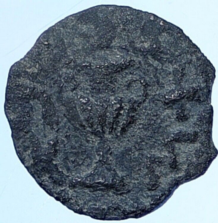 Authentic JEWISH WAR v ROMANS Yr 2 Historical JERUSALEM Coin Hendin 1360 i114282