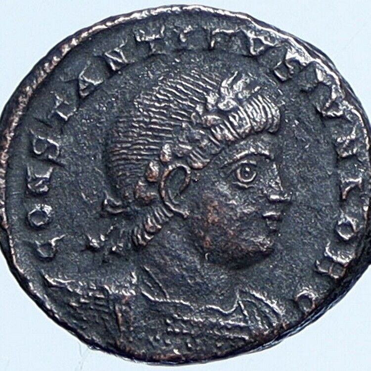 CONSTANTINE II son of the Great Ancient Roman Coin LEGION WAR SOLDIERS i114194