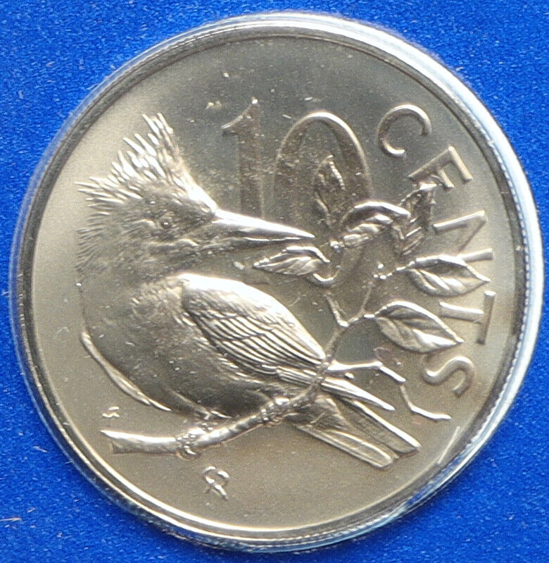 1973 British Virgin Islands Queen Elizabeth II BIRD Old 10 Cents Coin i113177