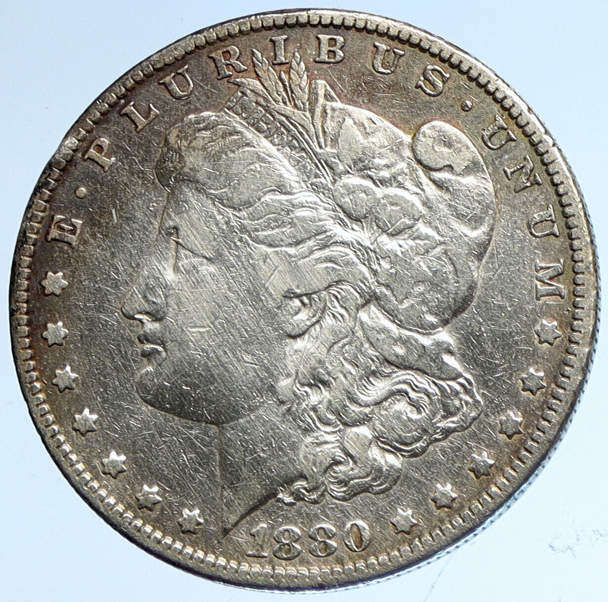 1880 O UNITED STATES of America EAGLE Old SILVER Morgan US Dollar Coin i113222