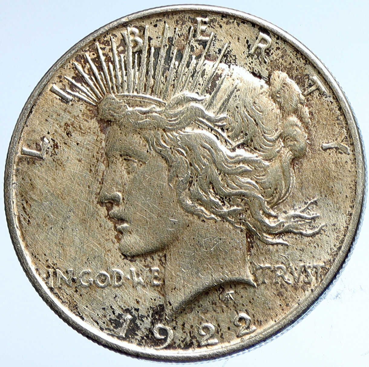 1922 P US Antique Silver PEACE DOLLAR United States Coin LIBERTY & EAGLE i113237