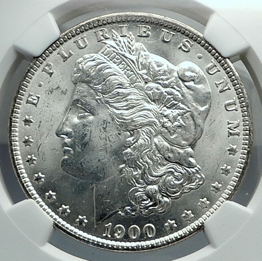 1900 O UNITED STATES of America SILVER Morgan US Dollar Coin EAGLE NGC i78483