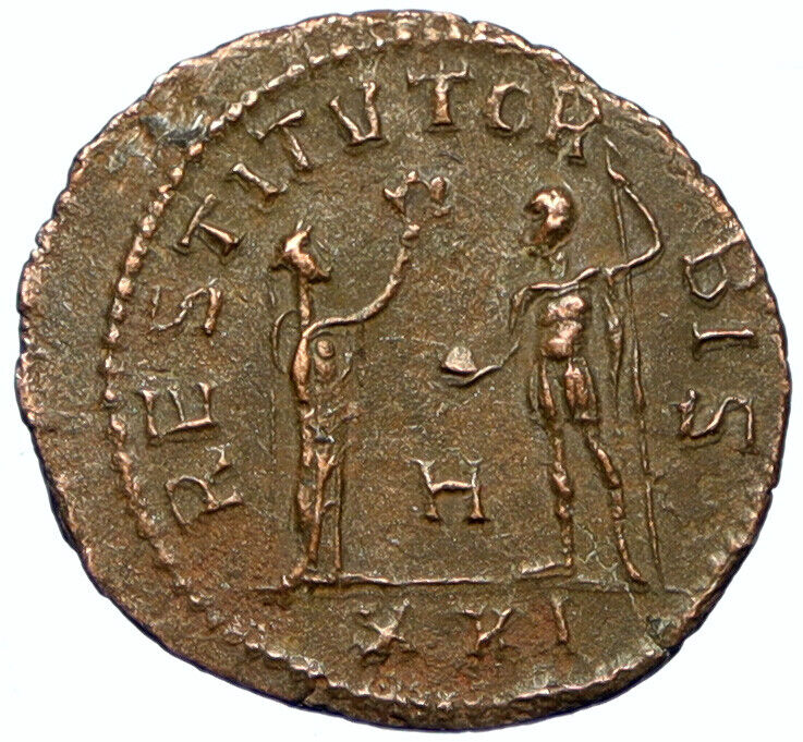 PROBUS Authentic Ancient Original OLD Genuine Roman Coin PRESENTED GLOBE i102827