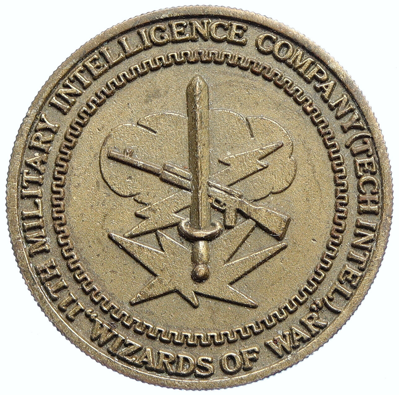 US ARMY 11th Military Intelligence TECH Show Piece Challenge Coin Medal i112851