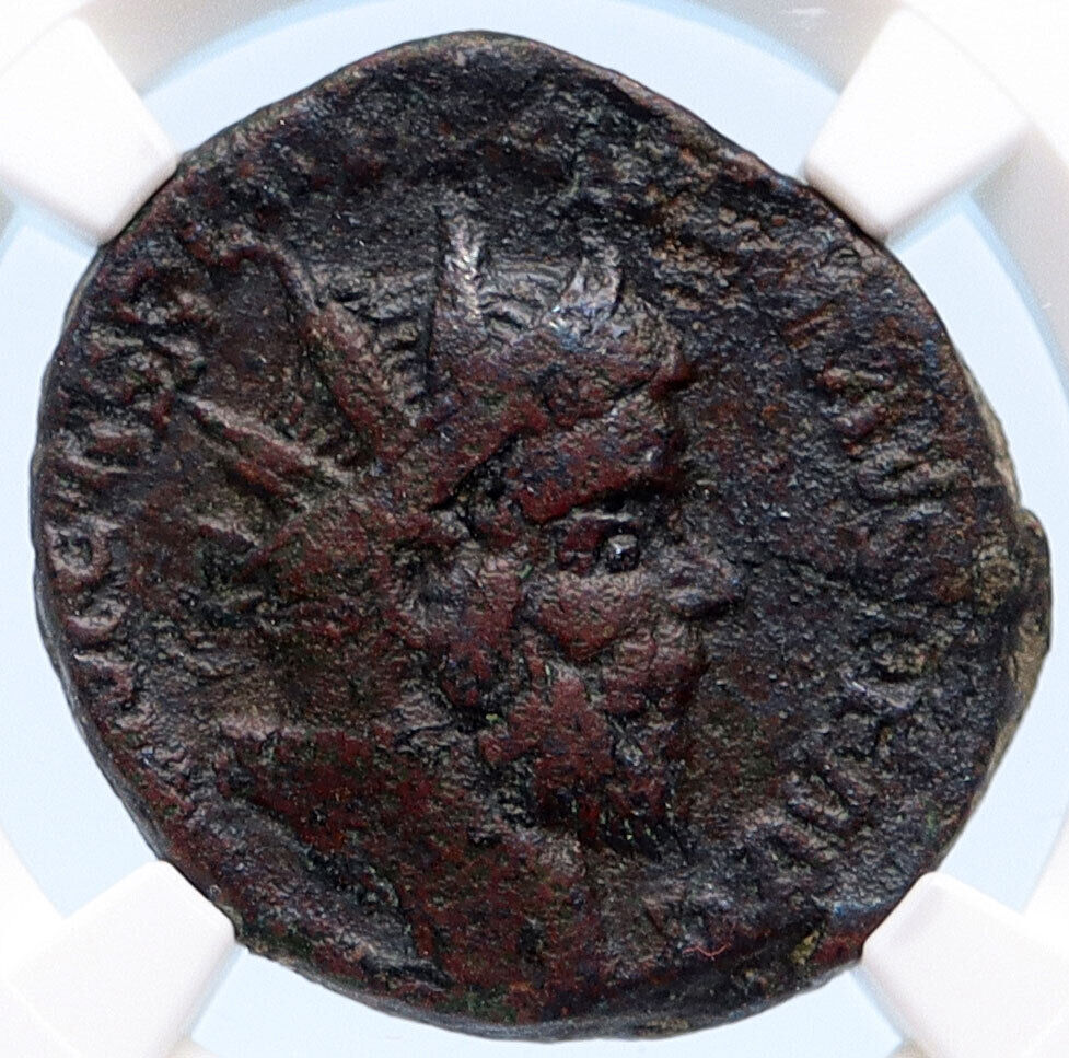 POSTUMUS Authentic VERY Rare 260AD SESTERTIUS Trophy ARCH Roman Coin NGC i67814