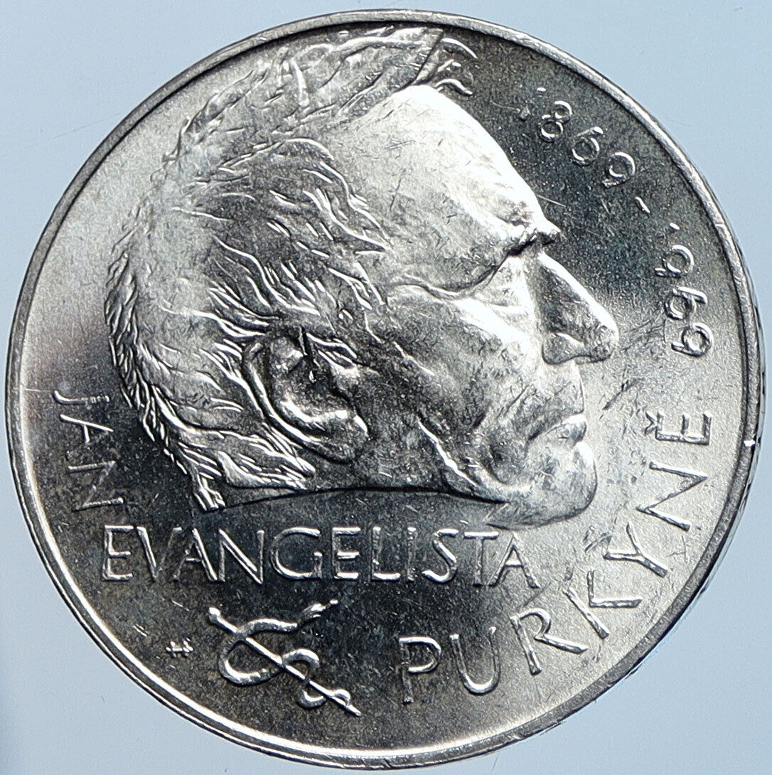 1969 CZECH REPUBLIC Czechoslovakia Physiologist Jan Purkyne 25 Kr Coin i114560