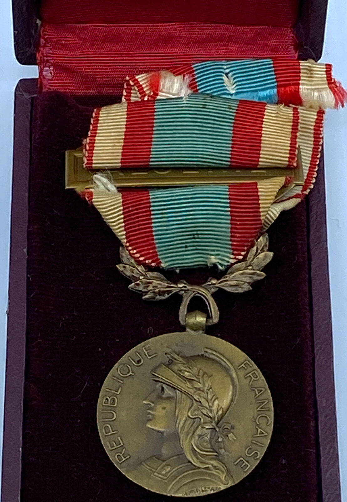 1958 FRANCE North Africa Service 1952-64 MILITARY French Ribbon MEDAL i114526