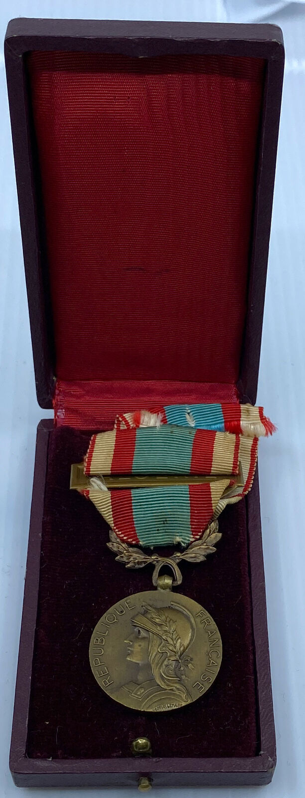 1958 FRANCE North Africa Service 1952-64 MILITARY French Ribbon MEDAL i114526