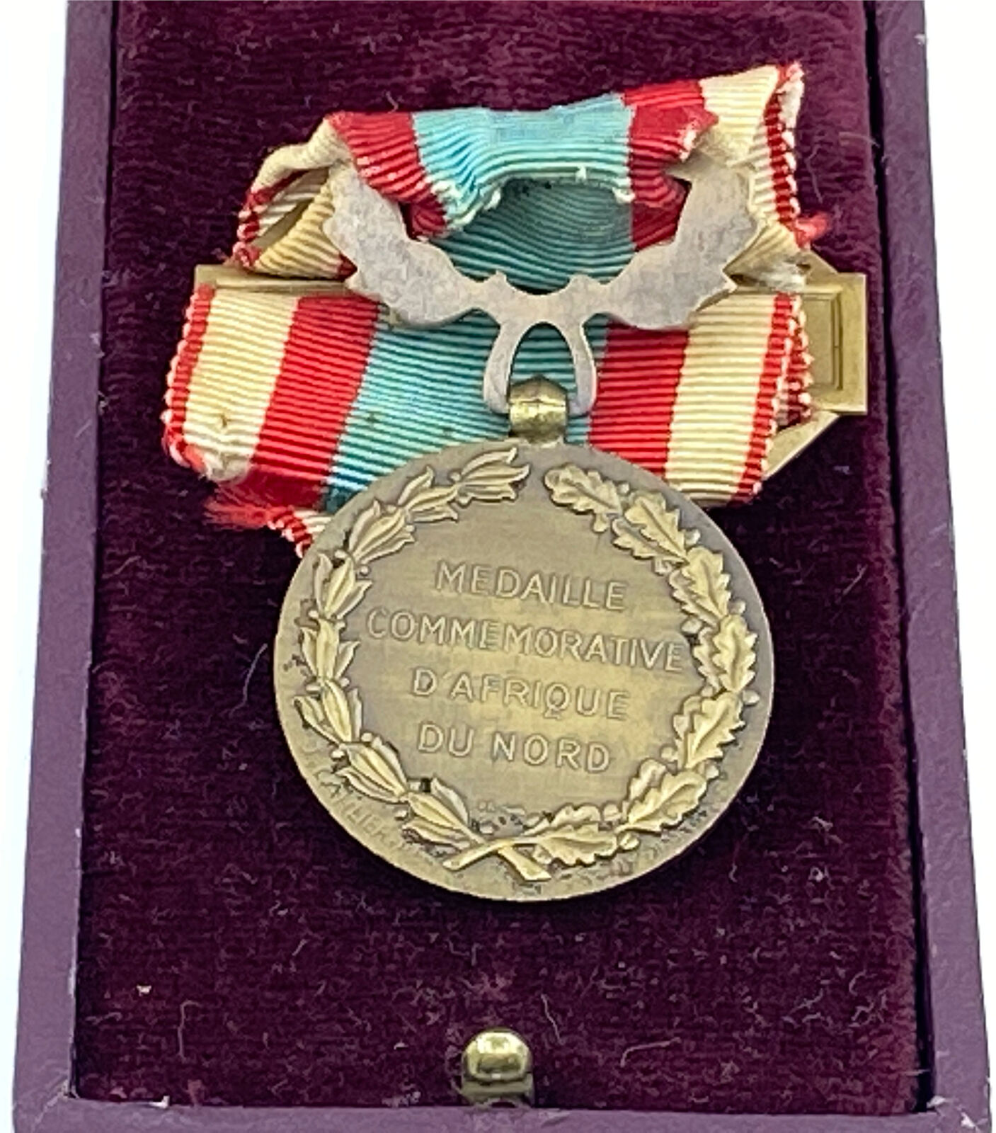 1958 FRANCE North Africa Service 1952-64 MILITARY French Ribbon MEDAL i114526