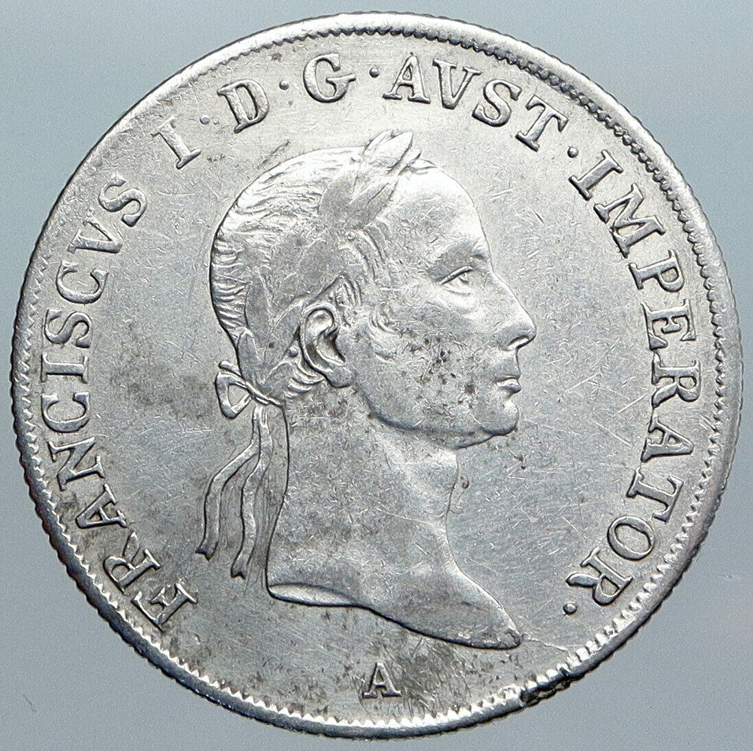 1831 AUSTRIA w King FRANCIS I (II) Antique VINTAGE Silver 20 Kreuzer Coin i88979