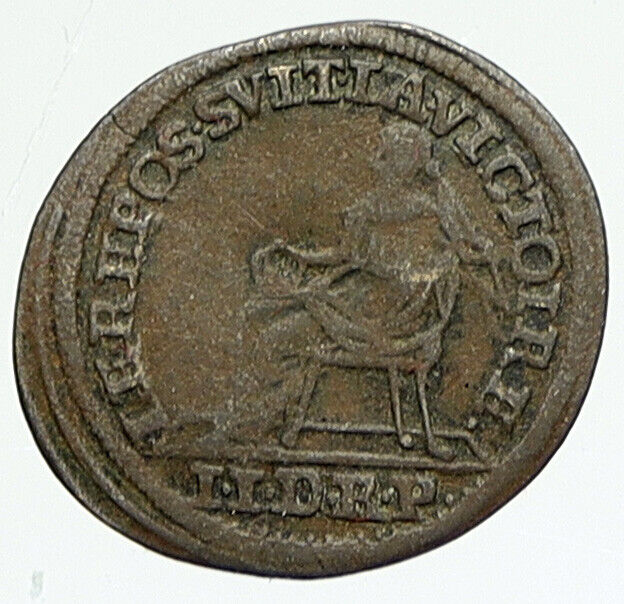 ND GERMAN STATES French King Louis XV ANTIQUE Brass Utility Token Coin i111809