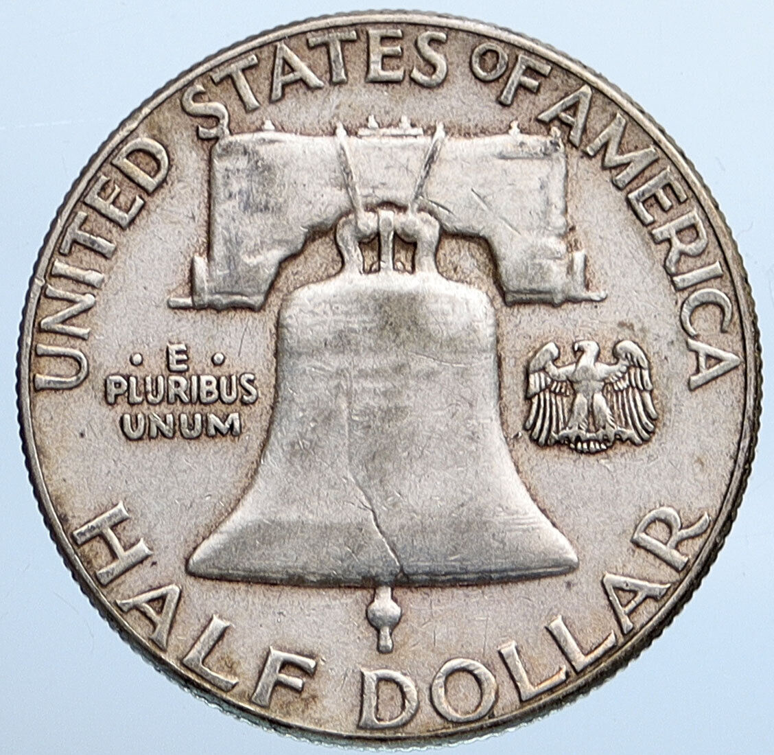 1958 P US Benjamin Franklin VINTAGE Silver Half Dollar Coin LIBERTY BELL i115193