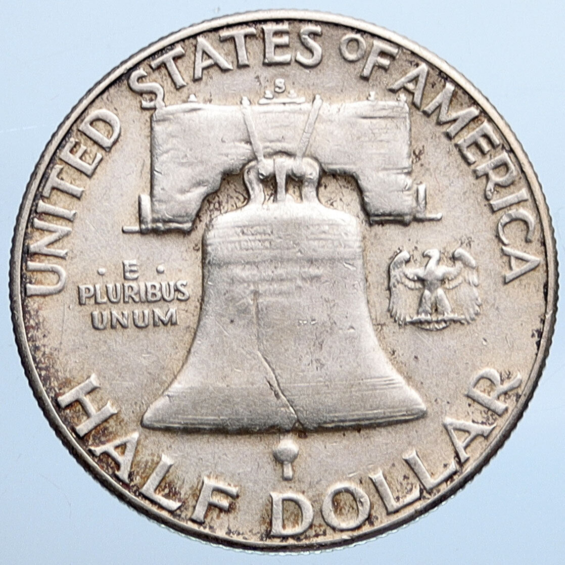 1953S USA Benjamin Franklin LIBERTY BELL Vintage Silver Half Dollar Coin i115185