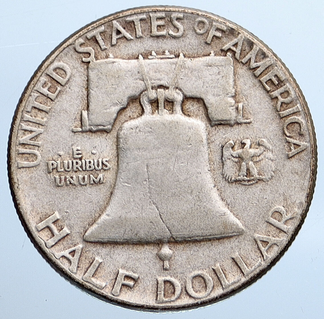 1955 P US Benjamin Franklin LIBERTY BELL Proof Silver Half Dollar Coin i115208