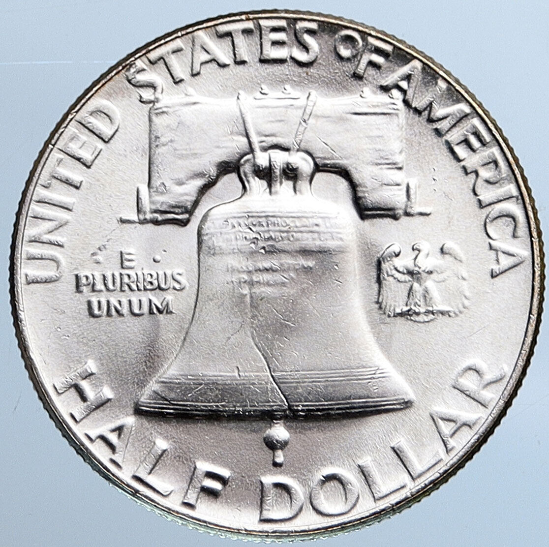 1955 P US Benjamin Franklin VINTAGE Silver Half Dollar Coin LIBERTY BELL i115189