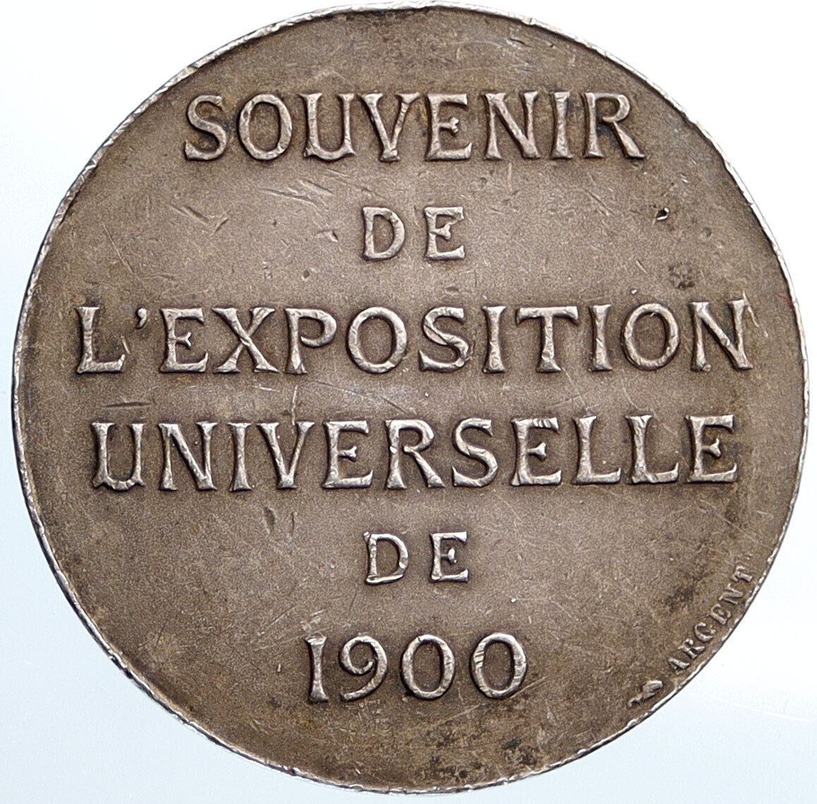 1900 FRANCE International Exposition FAIR French Antique Silver Medal i115250