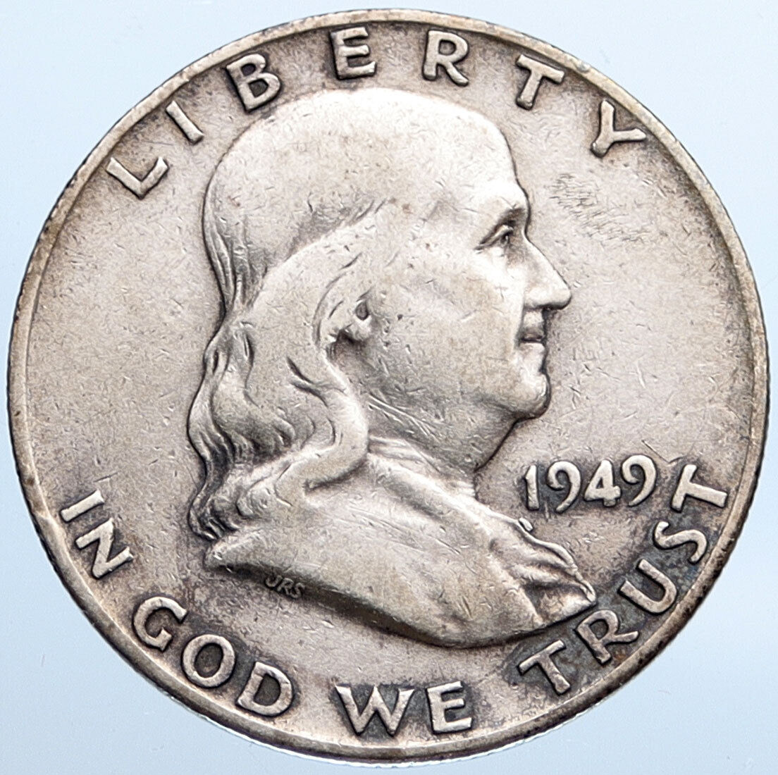 1949 P US Benjamin Franklin VINTAGE Silver Half Dollar Coin LIBERTY BELL i115212