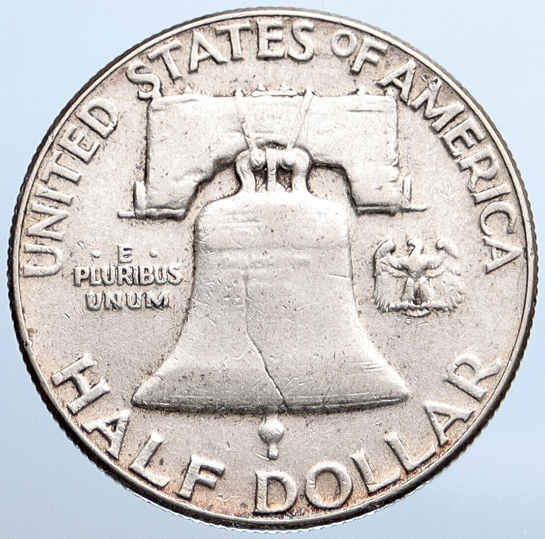 1957 P US Benjamin Franklin VINTAGE Silver Half Dollar Coin LIBERTY BELL i115274