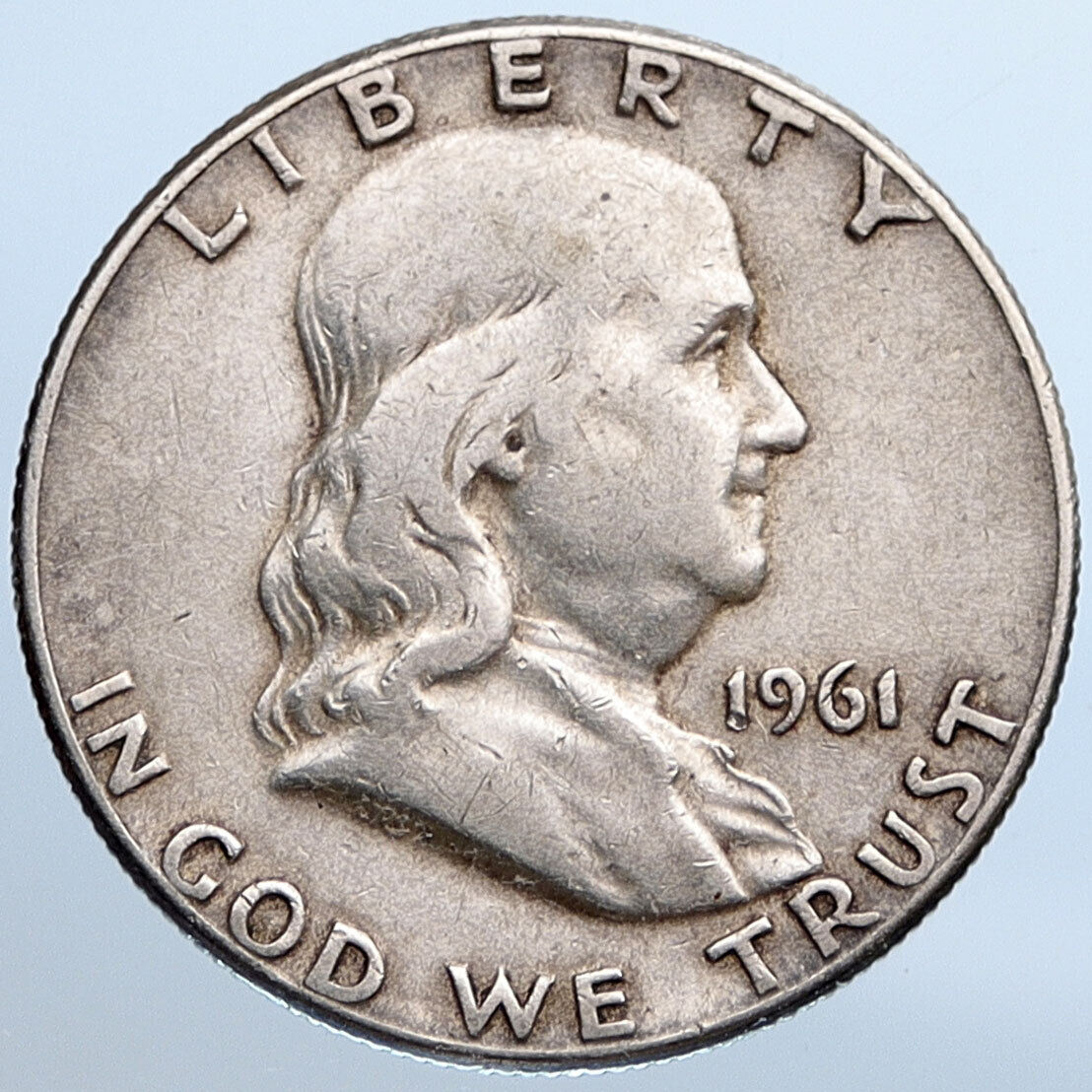 1961 P US Benjamin Franklin LIBERTY BELL Proof Silver Half Dollar Coin i115281