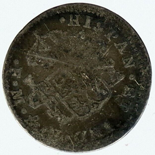 1779 MO FM MEXICO SPAIN King CHARLES IV ANTIQUE Silver Real Mexican Coin i116127