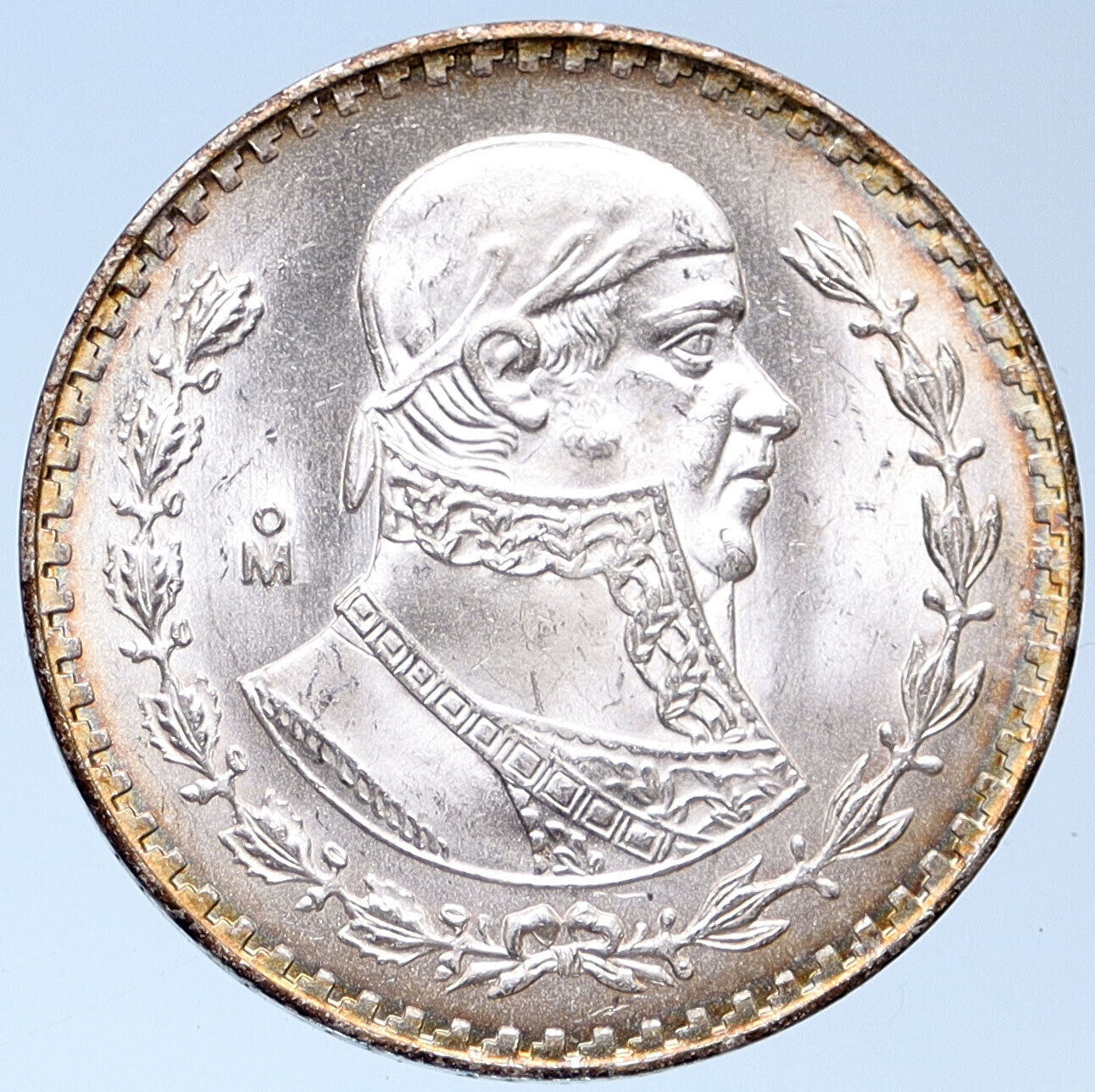 1964 MEXICO Independence War HERO Jose Maria Morelos Silver Peso Coin i115314