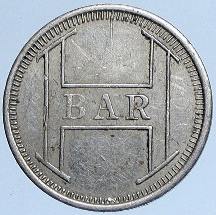 1942 US USA Cairo WWII Casa Blanca HARRY'S BAR Period Piece Token Medal i113843