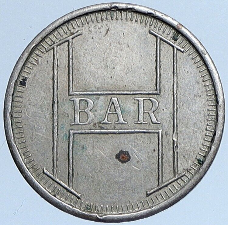 1942 US USA Cairo WWII Casa Blanca HARRY'S BAR Period Piece Token Medal i113843