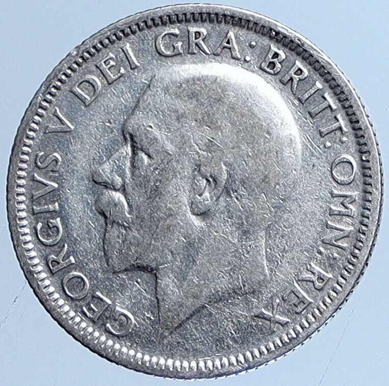 1932 United Kingdom UK Great Britain GEORGE V Lion Silver Shilling Coin i113637