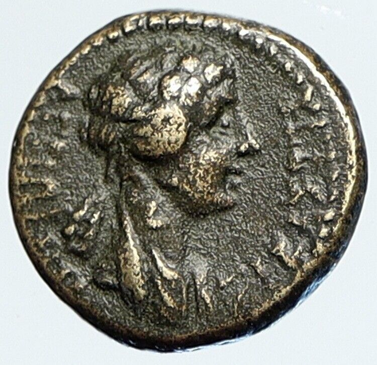 AGRIPPINA II Junior Jr. 54AD Phyrgia Authentic Roman Greek Coin w CYBELE i111495