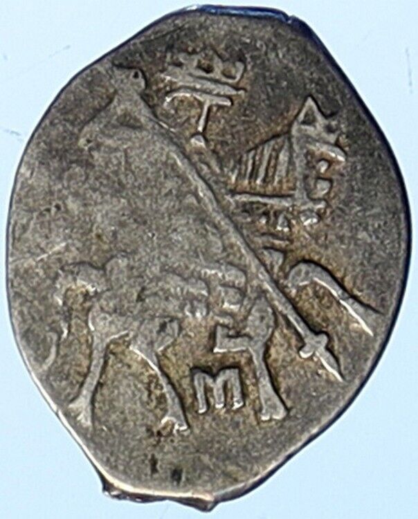 1613-45 RUSSIA Tsar Michael I Federovich Russian Silver Wire Kopeck Coin i112472