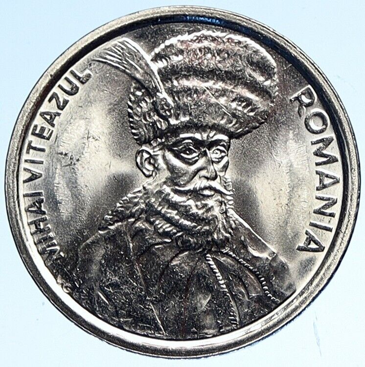 1992 ROMANIA King Michael I the Brave Shield OLD 100 Lei Romanian Coin i112462