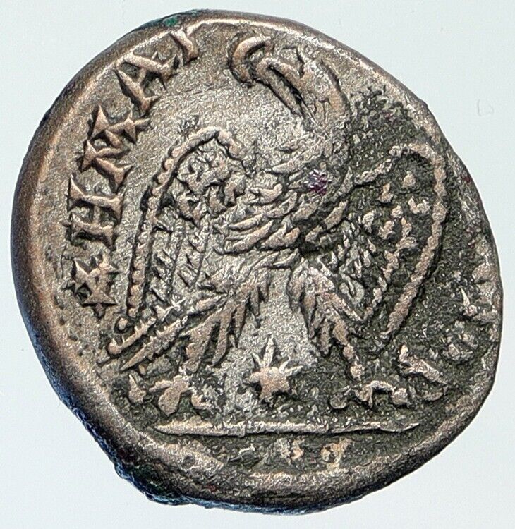 CARACALLA Authentic Ancient 198AD Antioch Tetradrachm Roman Coin EAGLE i111973