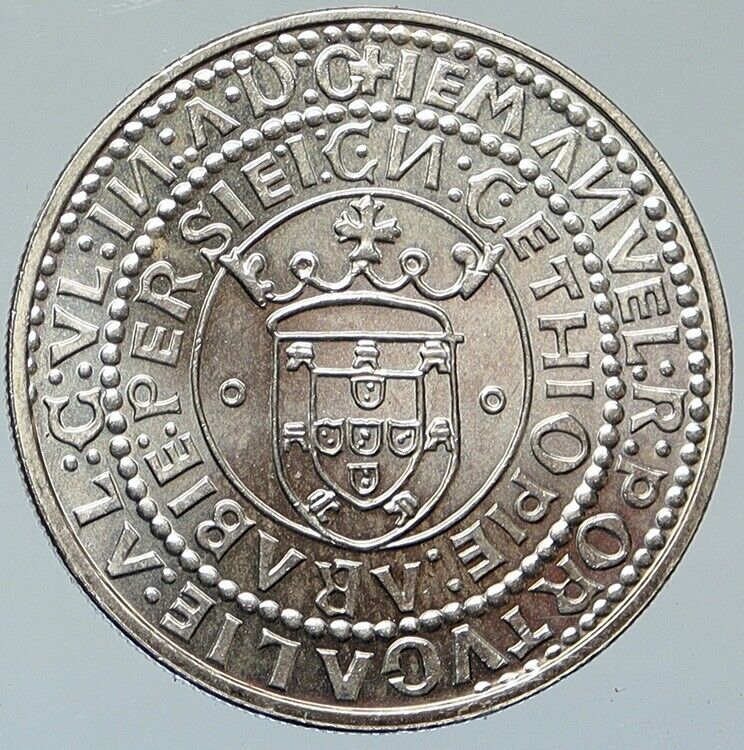 1983 PORTUGAL XVII European Art Expo VINTAGE Silver 1000 Escudos Coin i111972