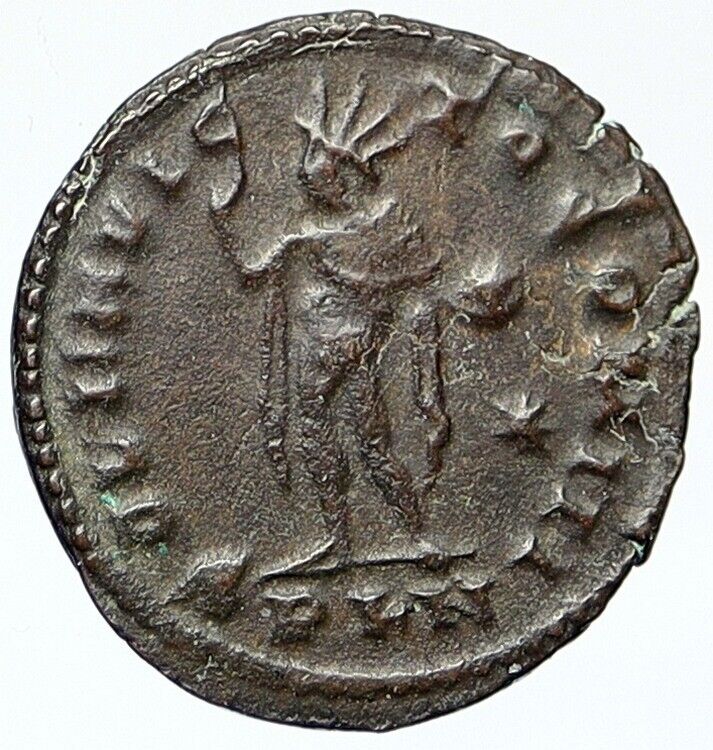 CONSTANTINE I the GREAT Authentic Ancient 310AD Roman Coin SOL SUN GLOBE i111979