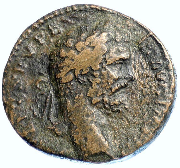 SEPTIMIUS SEVERUS 194AD Rome SESTERTIUS Roman Coin Hercules Bacchus i110085