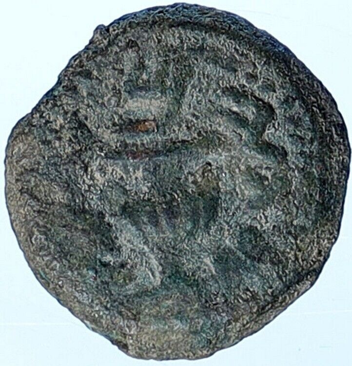 Authentic JEWISH WAR v ROMANS Yr 2 Historical JERUSALEM Coin Hendin 1360 i114303