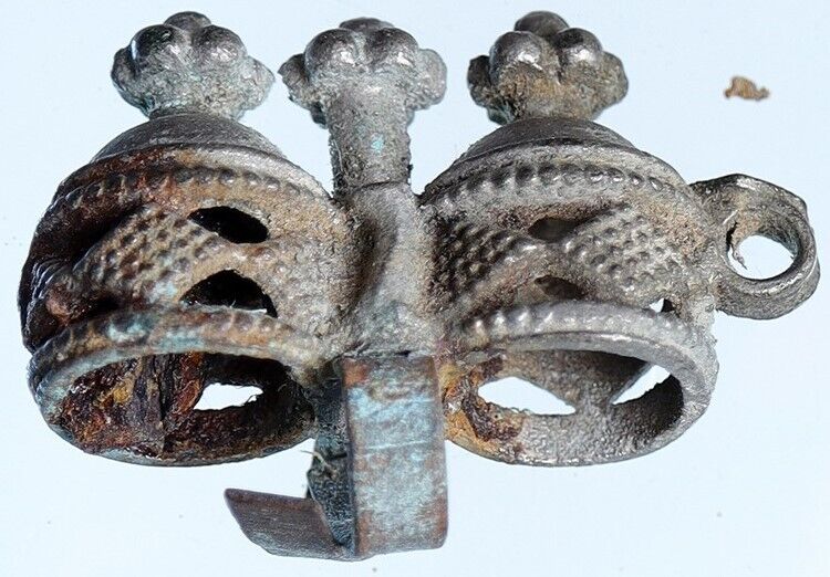 Kushan Empire North INDIA Ancient Antique DIOSCURI TWINS Caps Artifact i113991