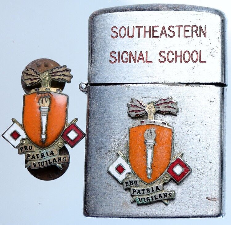 1969 US Southeastern Signal School Intelligence VIETNAM ZIPPO Lighter i113992