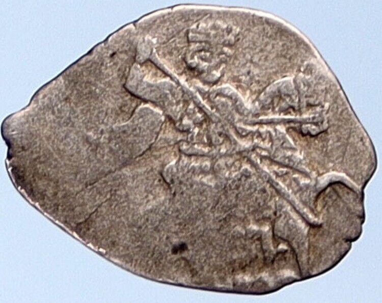 1613-45 RUSSIA Tsar Michael I Federovich Russian Silver Wire Kopeck Coin i115344