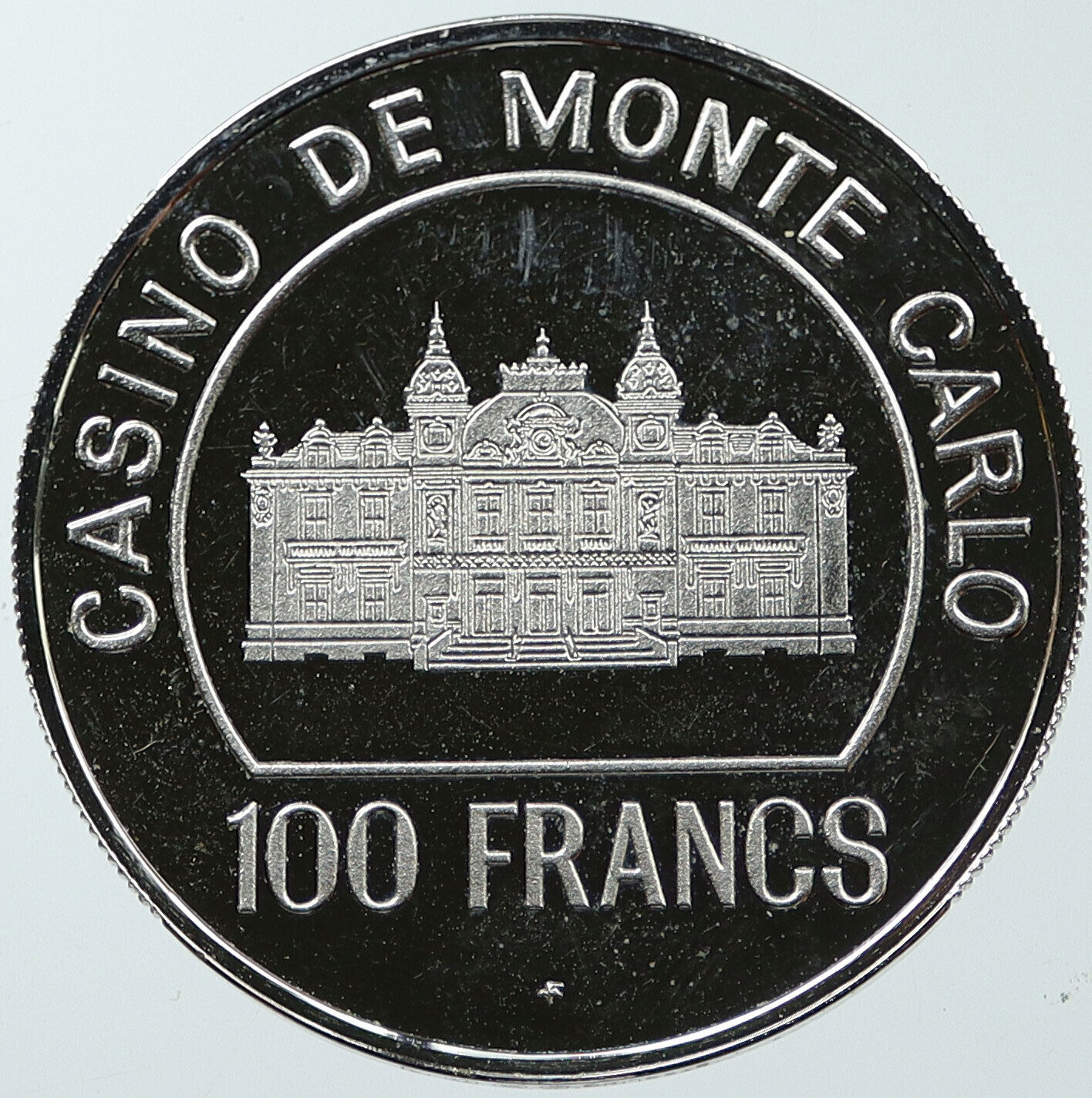 1977 MONACO Casino de Monte Carlo Old Proof Silver 100 Franc Medal Coin i116644