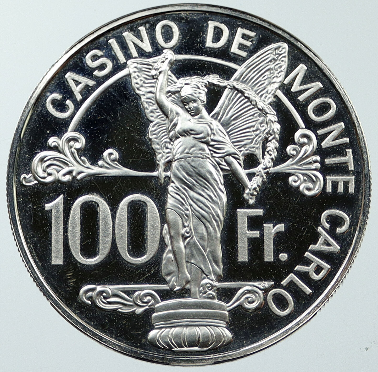 1977 MONACO Casino de Monte Carlo Old Proof Silver 100 Franc Medal Coin i116646