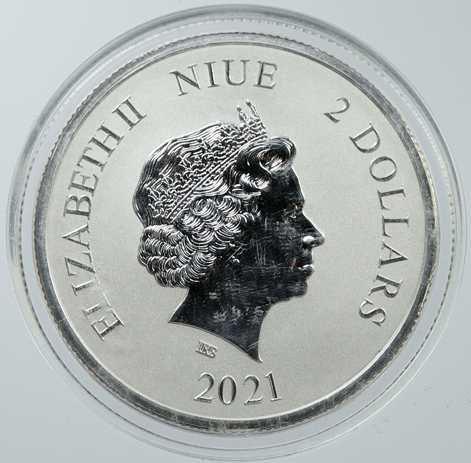 2021 NIUE UK Elizabeth II BLACK TURTLE 1 OZ Proof Silver $2 Dollar Coin i116562