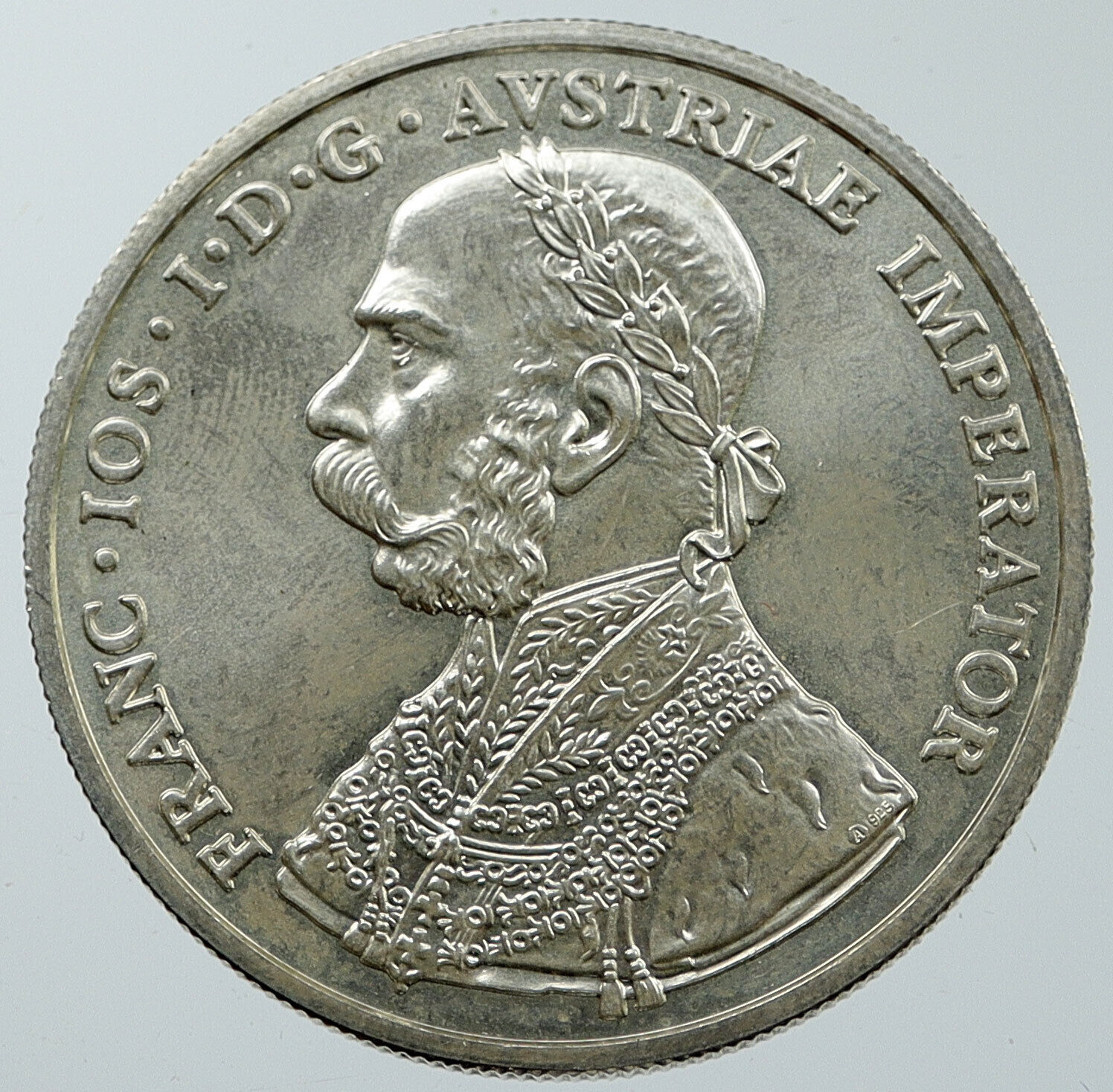 2001 AUSTRIA w KING FRANZ JOSEPH I Old Silver 10 Kreuzer Fantasy Coin i116571