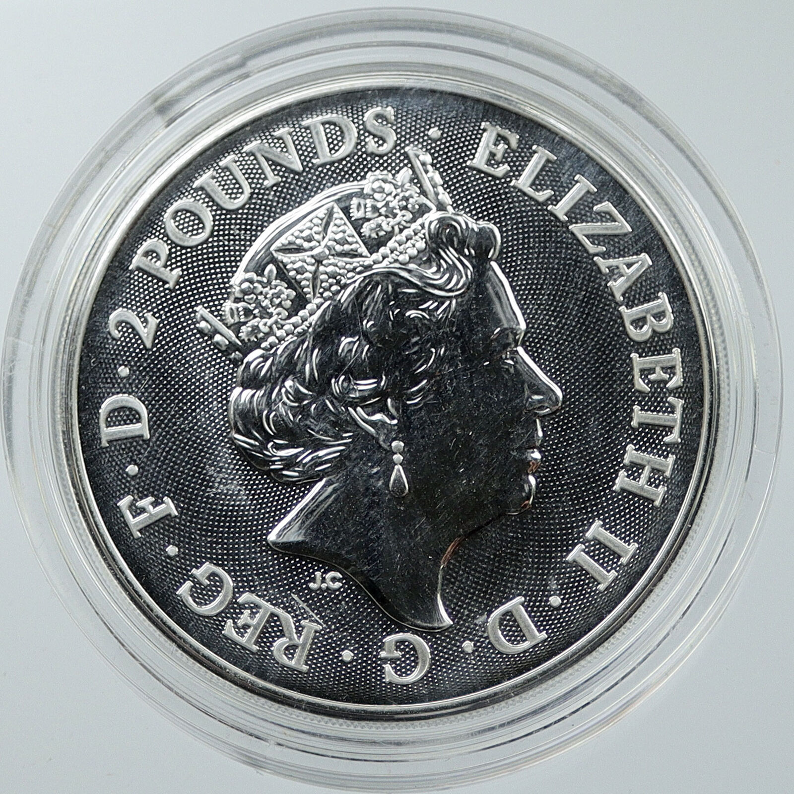 2021 UK Great Britain ELIZABETH II DAVID BOWIE Silver 1 OZ 2 Pounds Coin i116553